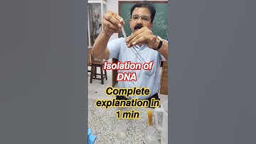 𝙄𝙨𝙤𝙡𝙖𝙩𝙞𝙤𝙣 𝙤𝙛 𝘿𝙉𝘼 (Explained in 1min)#shorts #dna #hsc #practical #prakashsurve #biology #extraction
