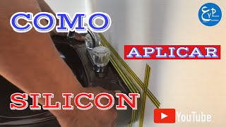 Aplicando silicon de una forma limpia y sencilla. by E y P Electricidad y plomería 3,663 views 2 years ago 2 minutes, 14 seconds