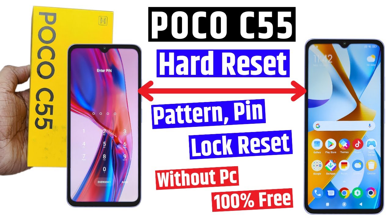 Poco C55 Screen Lock Remove | Hard Reset | Password Lock, Pattern lock ...