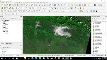 LandsatLook Natural Color Image in QGIS (By building a virtual raster) #QGIS #VirtualRaster