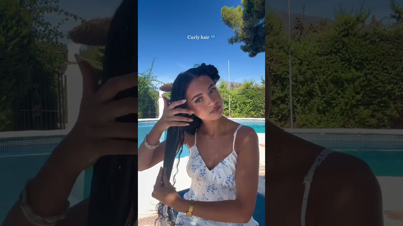 Curly hair routine ➿🎀 