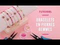 Tutoriel  faire des bracelets fins avec des perles en pierre gemme