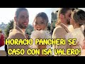 Horacio Pancheri se casó con Isa Valero por el civil.