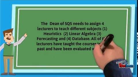 Assignment Problem : A Family Story.