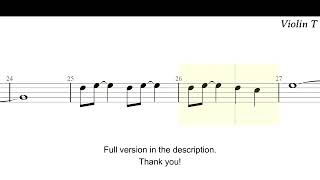 Late Night Melancholy Violin Sheet