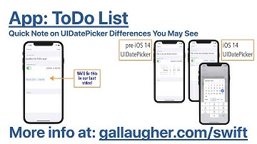 Ch. 5. UPDATE Your Date Picker Will Look Different - But We