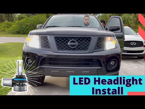 Amazon Led Headlight Bulb Install 2011 Nissan Pathfinder R51 | Perfect Fitment ONLY $49.99