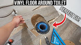 How To Install Vinyl Plank Flooring, How To Lay Vinyl Flooring Around The Toilet