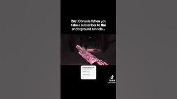 Rust Console When you bring a subscriber to clear underground tunnels…#shorts #rust #rustconsole