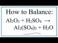 Balancing Chemical Reactions
