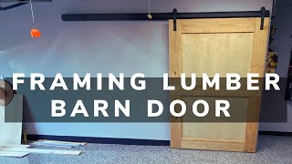 Garage Sliding Barn Door Build (From Framing Lumber) by Potter's Work 2,314 views 3 years ago 18 minutes