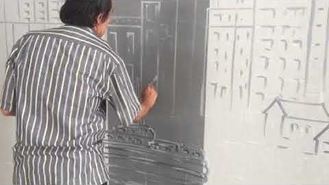 Vẽ tranh trường đội ngũ hoạ sỹ trieuart.com - ĐT: 078 675 7979