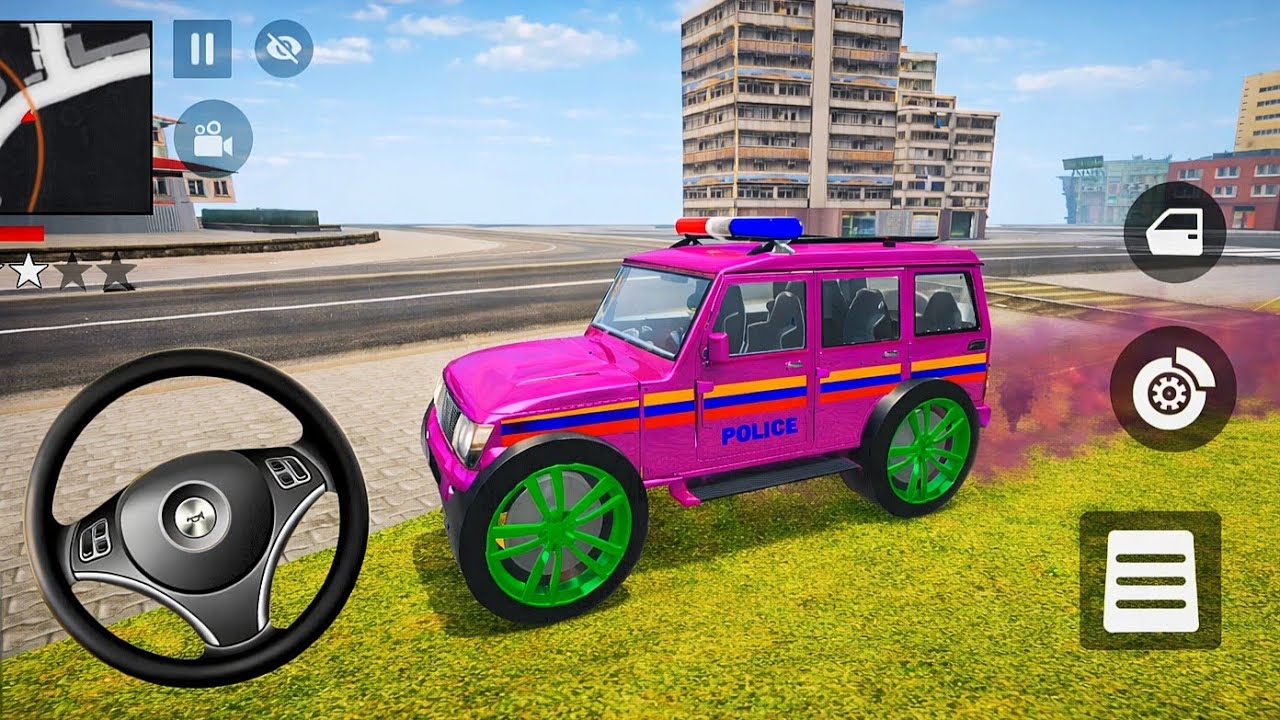 Captain America 💥 Modified Pink police car 👮🚨 Indian Theft Auto Simulator 