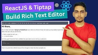 Implementing Tiptap Rich Text Editor in ReactJS Project screenshot 3