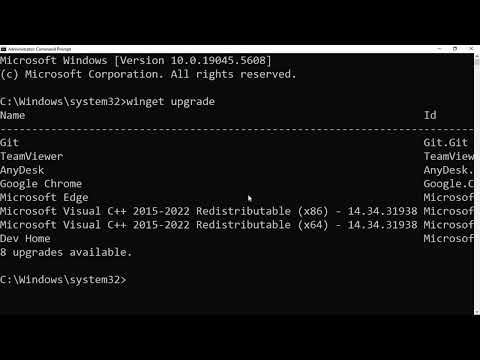 HOW TO UPDATE/UPGRADE ALL APPS USING WINDOWS CMD