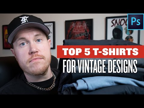 Top 5 T-Shirt Blanks For Printing Vintage Designs