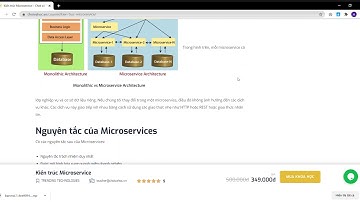 Khóa học Kiến trúc Microservice