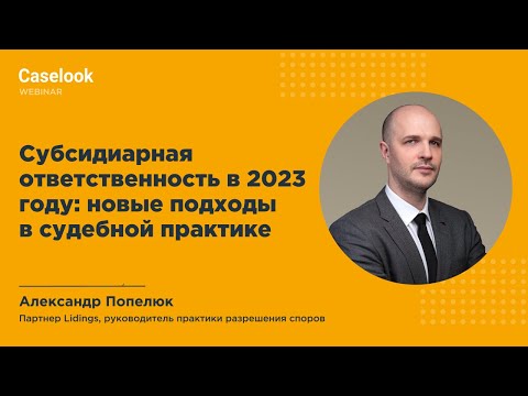 Субсидиарная ответственность в 2023 году: новые подходы в судебной практике