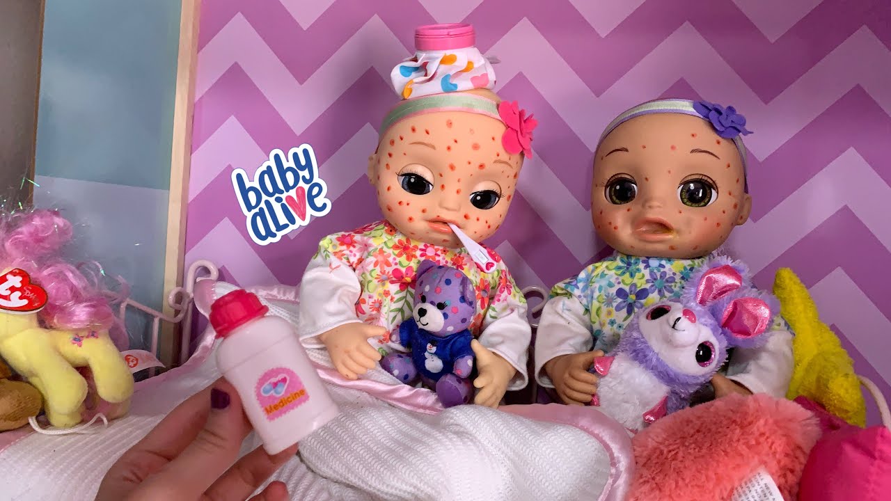 BABY ALIVE Real as can be Baby Twins Sick Routine 🤒 - YouTube