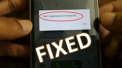 Correction non enregistrée sur le réseau de tout smartphone Android et Samsung s8