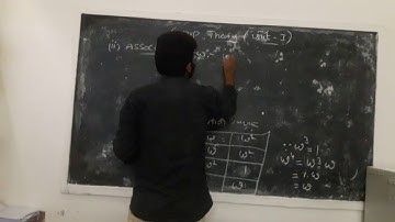 Topic -2- Group Theory -Cube roots of Unity forms an abelian group for II B.Sc by Veerababu