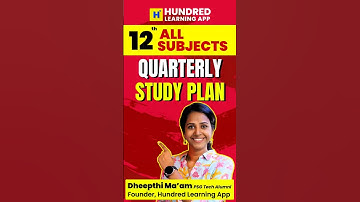 12th Quarterly Exam 2025 Study plan 12th Quarterly Exam time table #12th