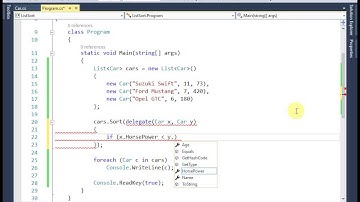 13. modul: Anonim delegate használata lista rendezéséhez