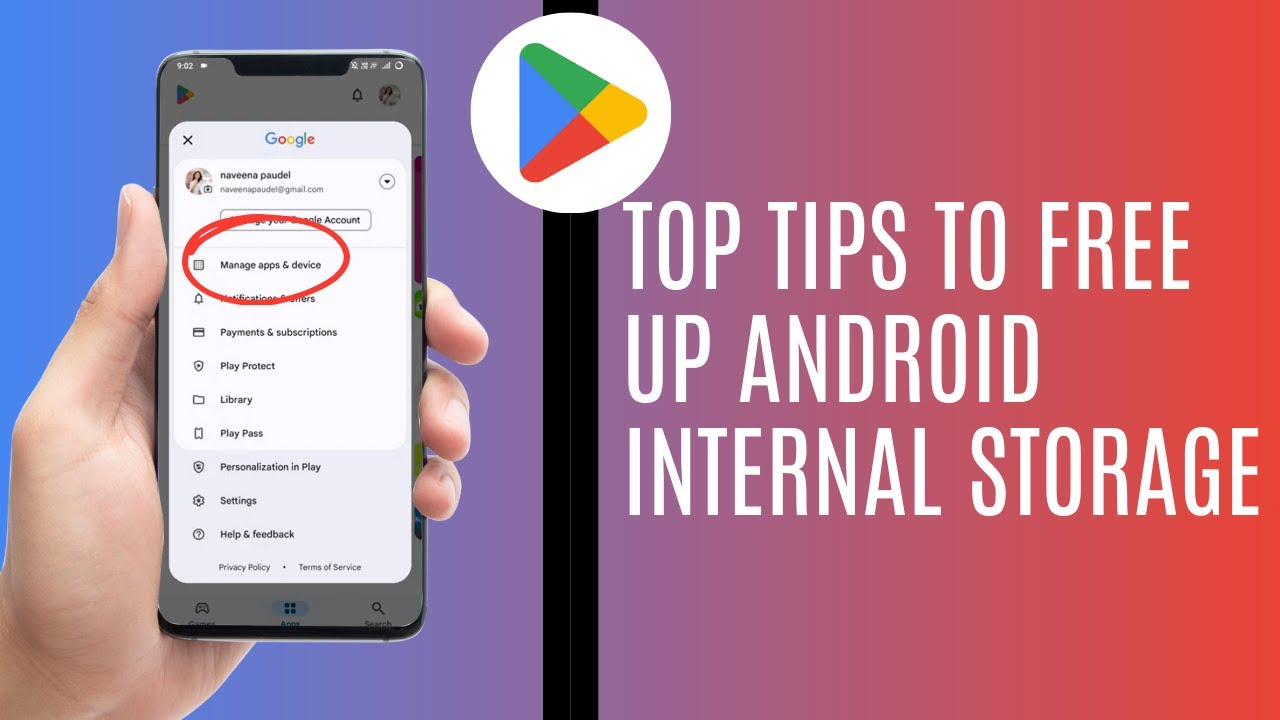 Top Tips To Free Up Android Internal Storage (Android) - YouTube