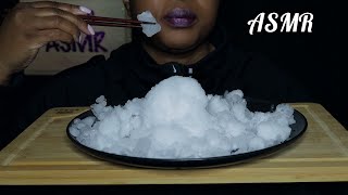 ASMR POWDERY ICE|CRUSHED ICE|CHOPSTICK CHALLENGE BY SIMPLY ICE ASMR|ICE EATING|NO TALKING