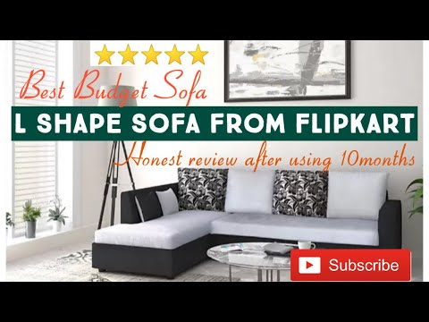 L shape sofa from flipkart Review in hindi, 6Seater sofa, Budget Sofa for  small space