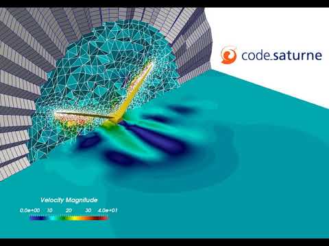 CFD simulation of the flow around rotating wind blades