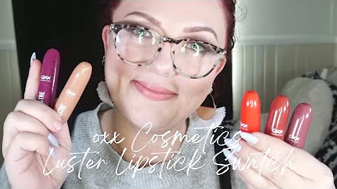 OXX Cosmetics | Luster Lipsticks Swatch | Kmart Makeup | Audacious Betts