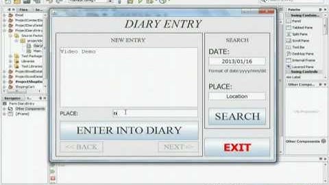 (Diary Entry) CBSE Informatics Practices (IP) Projects for class 12 (Diary Entry)