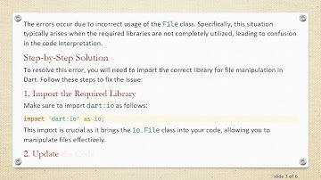 How to Fix Flutter PDF File Not Saving Error