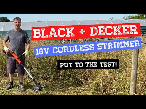 Black and Decker 18v Strimmer/ Edger Review // Ft Checkerboard