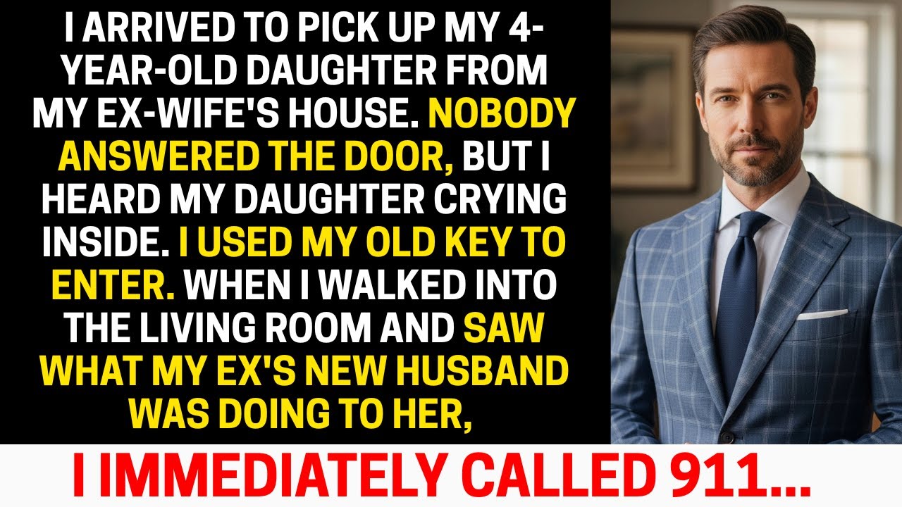 I found my daughter crying at my ex-wife's house - What her new husband was doing to her...