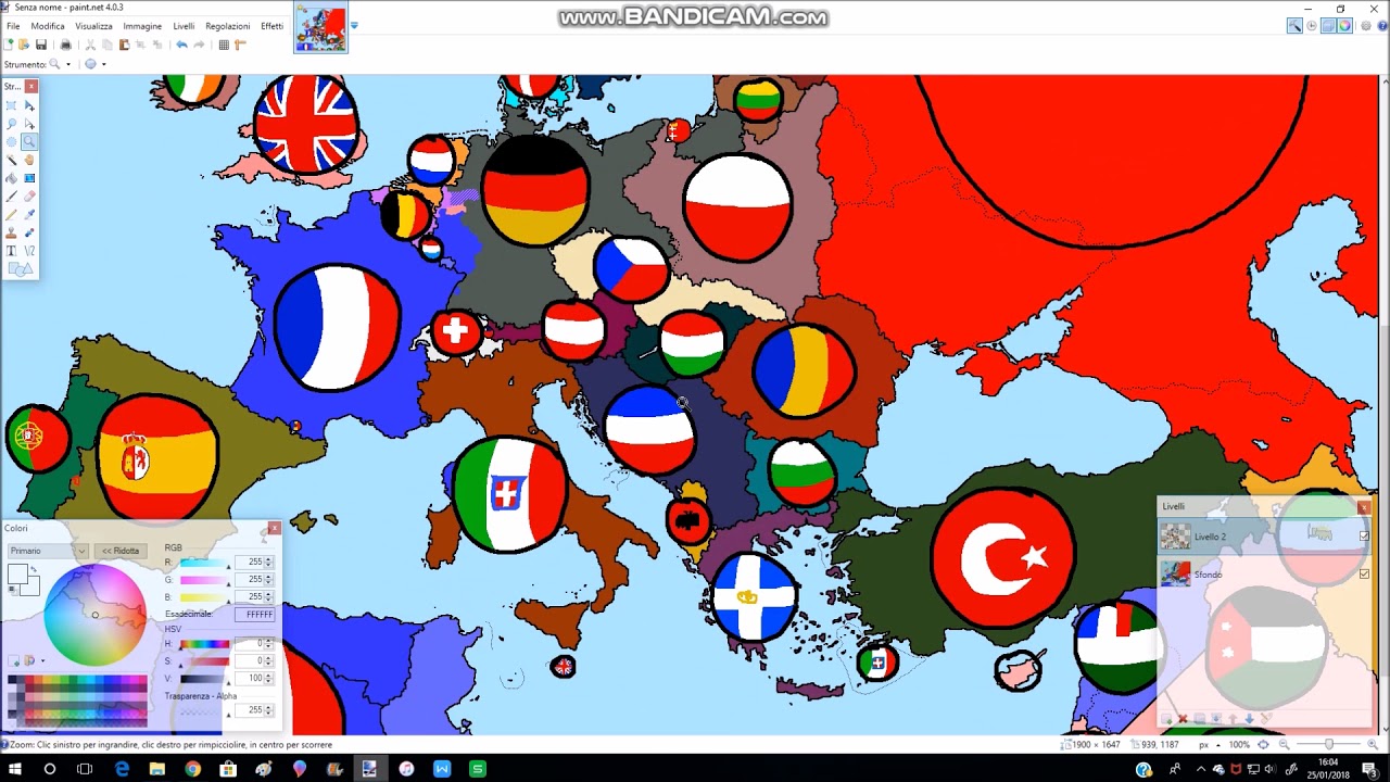 Ww2 World Map Countryballs