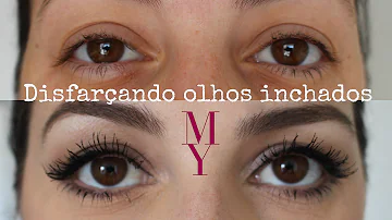 Como fazer uma maquiagem para disfarçar olhos inchados?