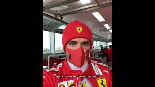 Carlos sainz First look At the Ferrari 2021