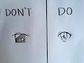 Do's and Don'ts in drawing anime eyes