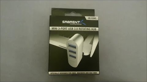 Sabrent Premium 3 Port Aluminum Mini USB 3 0 Rotatable Hub