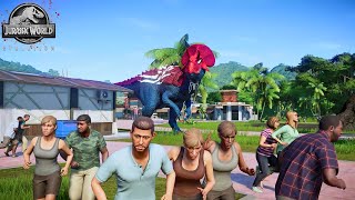 Ultimasaurus Spidey vs. Captain America Giganotosaurus & SheHulk TRex  Jurassic World Evolution