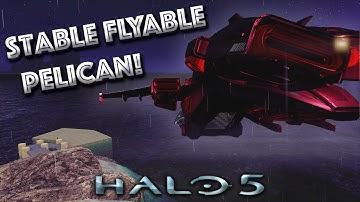 Halo 5: STABLE Flyable Pelican in Forge (Tutorial) [Glitch-Free Flight & Hover]