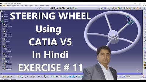 Steering Wheel Model in CATIA V5 in Hindi.