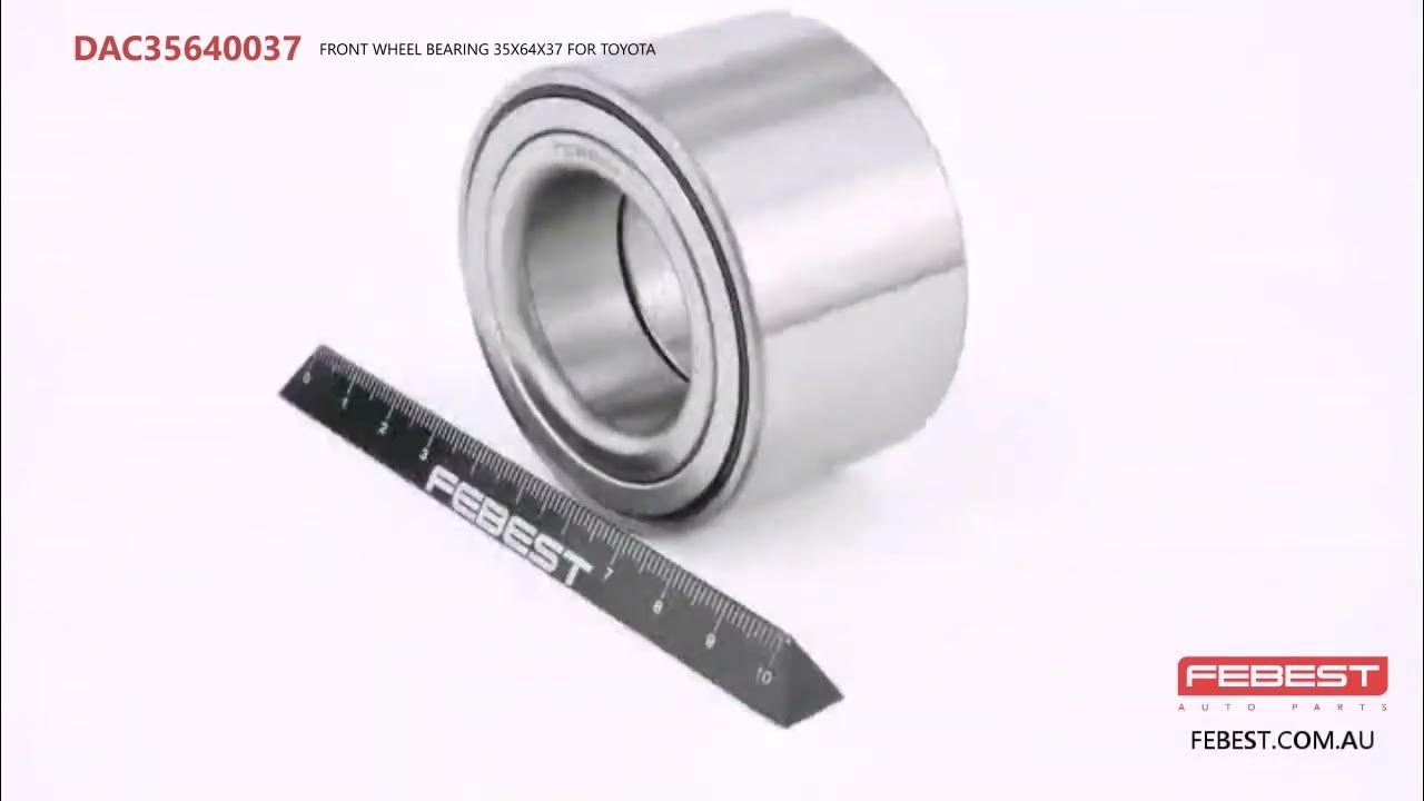 DAC35640037 FRONT WHEEL BEARING 35X64X37 FOR TOYOTA - YouTube