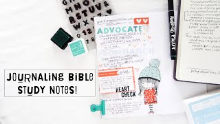 Bible Journaling Bible Study Notes in my Traveler&#39;s Notebook | Part 2!