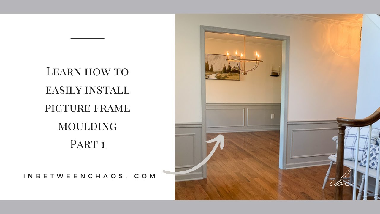 Learn to Install Picture Frame Moulding - YouTube