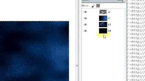 GIMP Tutorial: How to make a base for a Starfield image