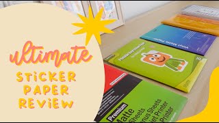 The ULTIMATE Matte Sticker Paper Review | Joyeza, Lzerking, Zicoto, J&JPackaging, Online Labels screenshot 5