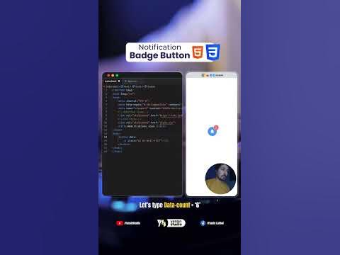 Data-count attribute using HTML and CSS كيفية استعمال - YouTube
